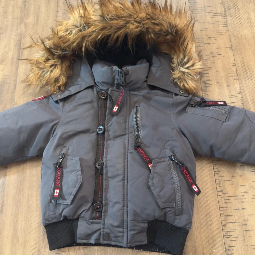 Puffer Coat Canada weather Gear 🍁Jacket with Fur Hood